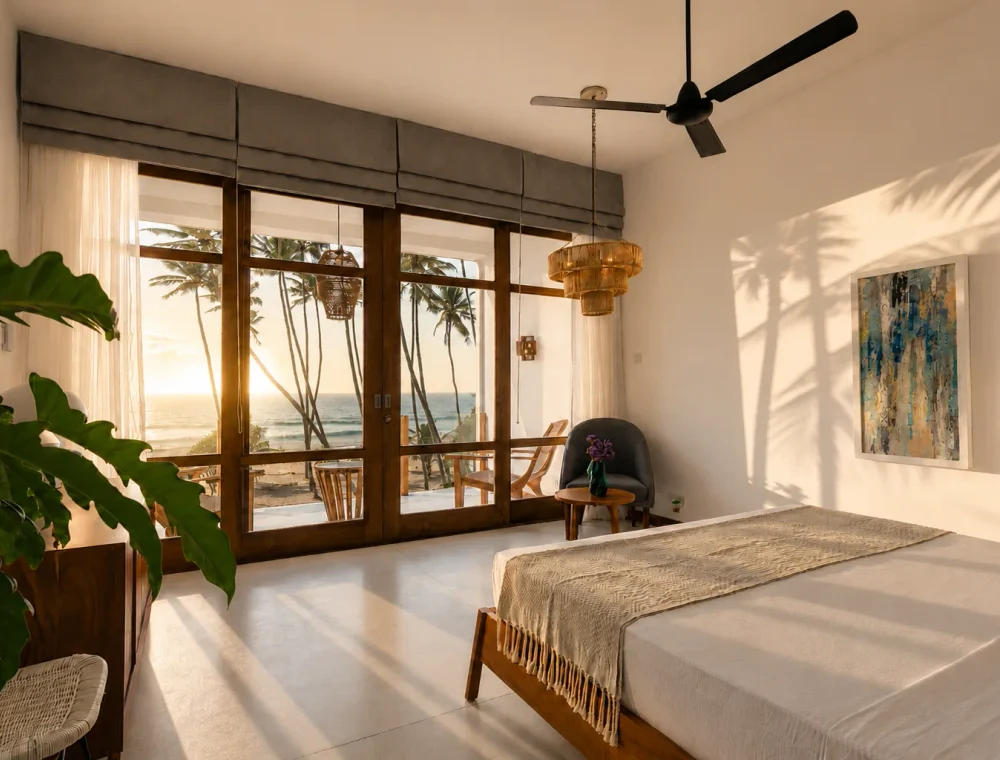 Zimmer mit Balkon für einen Ayurveda Aufenthalt