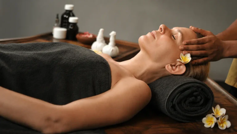Ruhige Gartenatmosphäre für einen längeren Ayurveda Aufenthalt